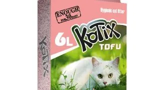 KOTIX, Piersici, asternut igienic pisici, peleti, tofu, aglomerant, neutralizare mirosuri, biodegradabil, 6l