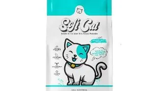 SOFTCAT, sapun Marsilia, asternut igienic pisici, granule, bentonita, aglomerant, neutralizare mirosuri, 10l