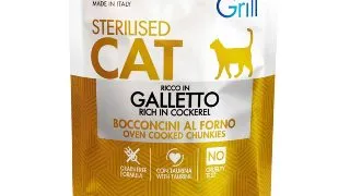 MONGE Grill Sterilised, Cocos, plic hrana umeda fara cereale pisici sterilizate, obezitate, (in aspic), bax, 85g x 28buc