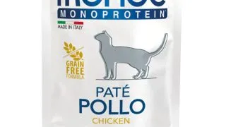 MONGE Monoprotein Sterilised, Pui, plic hrana umeda monoproteica fara cereale pisici sterilizate, (pate), 85g