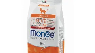MONGE Natural Superpremium Monoprotein Sterilised, Rata, hrana uscata pisici sterilizate, 10kg