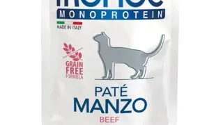 MONGE Monoprotein Sterilised, Vita, plic hrana umeda monoproteica fara cereale pisici sterilizate, (pate), 85g