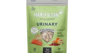 MARLY&DAN Urinary, Somon, punguta recompense functionale fara cereale pisici sterilizate, sistem urinar, 40g