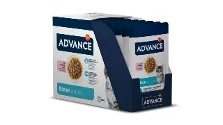 ADVANCE Kitten, Curcan, plic hrana umeda pisici junior, (in sos), bax, 85g x 12buc