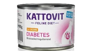 KATTOVIT Diabetes, Pui, dieta veterinara, conserva hrana umeda pisici, diabet, (in aspic), 185g