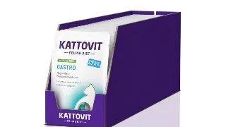 KATTOVIT Gastro, Curcan si Orez, dieta veterinara, plic hrana umeda pisici, sistem digestiv, (in sos), bax, 85g x 24buc