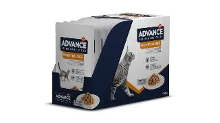 ADVANCE VETERINARY DIETS Weight Balance, Carne, plic hrana umeda pisici, obezitate, (in sos), bax, 85g x 12buc