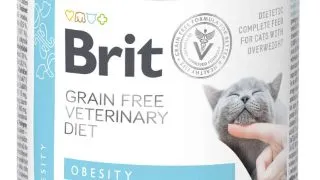BRIT VD Obesity, Miel, dieta veterinara, conserva hrana umeda fara cereale pisici, obezitate, (in aspic), 200g