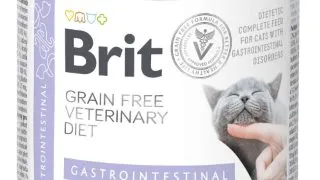 BRIT VD Gastrointestinal, Somon, dieta veterinara, conserva hrana umeda fara cereale pisici, sistem digestiv, (in aspic), 200g