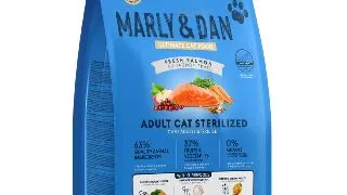 MARLY&DAN Sterilized , Somon, hrana uscata fara cereale pisici sterilizate, 400g