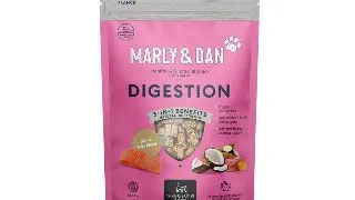 MARLY&DAN Digestion, Somon, punguta recompense functionale fara cereale pisici, sistem digestiv, 40g