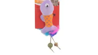 CAMON Matabi Pestisor, jucarie stimulare panda pisici, catnip, textil, multicolor, 12cm, 1buc