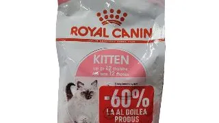 PROMO ROYAL CANIN Kitten, hrana uscata pisici junior, 400g, 60% REDUCERE la al Doilea Produs