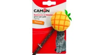CAMON Matabi Fructe, jucarie stimulare panda pisici, activitati fizice, textil, diverse culori, 14cm, 1buc