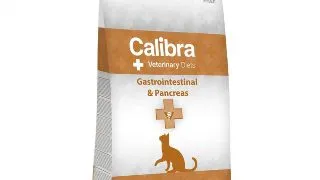 CALIBRA Veterinary Diets Gastrointestinal & Pancreas, Somon si Ou, dieta veterinara, hrana uscata pisici, sistem digestiv, 2kg
