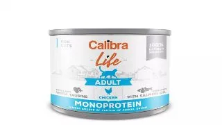 CALIBRA Life, Pui, conserva hrana umeda monoproteica fara cereale pisici, (pate), 200g