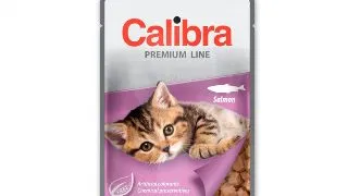 CALIBRA Premium Line Kitten, Somon, plic hrana umeda pisici junior, (in suc propriu), 100g