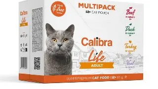 CALIBRA Life, Vita si Rata, plic hrana umeda fara cereale pisici, (in sos), multipack, 85g x 12buc