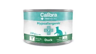 CALIBRA Veterinary Diets Hypoallergenic Duck, Rata, dieta veterinara, conserva hrana umeda monoproteica pisici, alergii, (pate), 200g