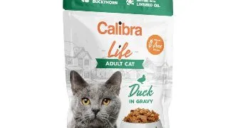 CALIBRA Life, Rata, plic hrana umeda fara cereale pisici, (in sos), bax, 85g x 28buc
