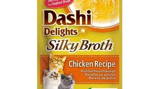 INABA Churu Dashi Delights Silky Broth, Pui, plic hrana umeda fara cereale pisici, (topping), 40g