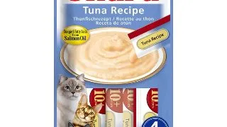 INABA Churu Creamy Senior, Ton, plic recompense fara cereale pisici senior, (piure), 56g