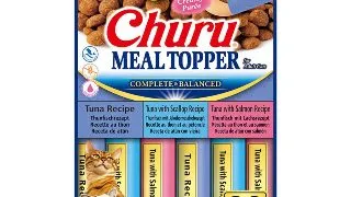 INABA Churu Meal Topper Varieties, Ton, cutie hrana umeda fara cereale pisici, (topping), 280g