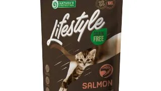 NATURES PROTECTION Lifestyle Kitten, Somon, hrana uscata fara cereale pisici junior, 400g