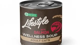 NATURES PROTECTION Lifestyle Sterilised Soup, Somon, conserva hrana umeda pisici sterilizate, (topping), 140g