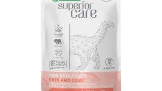 NATURES PROTECTION Superior Care Skin & Coat, Ton si Creveti, plic hrana umeda pisici, piele & blana, (topping), 70g