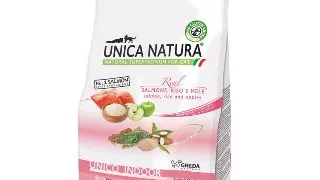 UNICA Natura Indoor, Somon si Orez, hrana uscata pisici, 10kg
