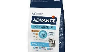 ADVANCE Kitten, Pui, hrana uscata pisici junior, 1.5kg + ADVANCE Kitten, Pui, plic hrana umeda 85g x 2buc GRATUIT