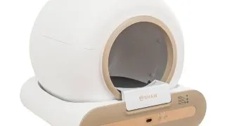 SHAW Smart Plus, litiera automata pisici, cu filtru, auto-curatare, aplicatie mobila, ionizare, alb, ⌀24.5x53x48.5x50.5 cm