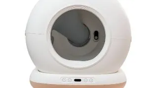 SHAW Smart Pro, litiera automata pisici, cu filtru, auto-curatare, aplicatie mobila, sterilizare UV, alb, 58.2x50.2x53 cm