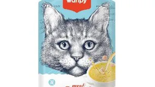 WANPY Meat Broth, Pui, plic hrana umeda pisici, (supa), 50g