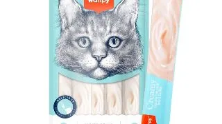WANPY Creamy Treat, Ton si Cod, punguta recompense pisici, (piure), 70g