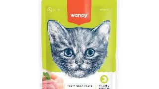 WANPY Tasty Meat Paste, Ton si Pui, punguta recompense pisici, (piure), 90g