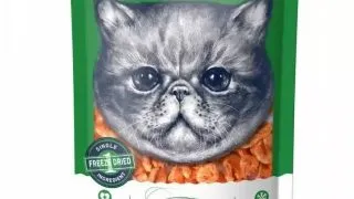WANPY Freeze Dried, Creveti, punguta recompense monoproteice pisici, 20g