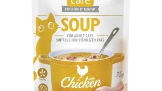 BRIT Care Soup, Pui, plic hrana umeda fara cereale pisici, apetit capricios, (topping), 75g