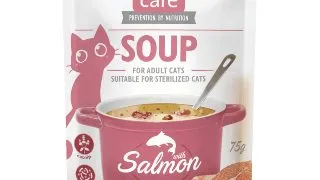 BRIT Care Soup, Somon, plic hrana umeda fara cereale pisici, apetit capricios, (topping), 75g