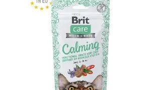 BRIT Care Calming, Pui si Goji, punguta recompense functionale pisici, sistem nervos & calmante, 50g
