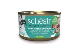 SCHESIR Complete Nutrition, Ton si Dorada, conserva hrana umeda pisici, (in aspic), 85g