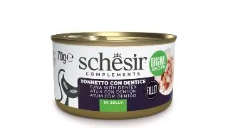 SCHESIR Complementary In Jelly, Ton si Stiuca, conserva hrana umeda pisici, (in aspic), 70g