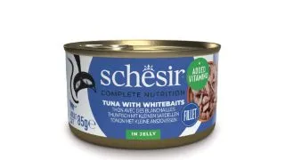 SCHESIR Complete Nutrition, Ton si Ansoa, conserva hrana umeda pisici, (in aspic), 85g