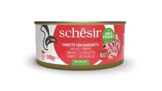 SCHESIR, Ton si Creveti, conserva hrana umeda pisici, (in aspic), 140g