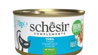 SCHESIR Complementary In Jelly, Ton, conserva hrana umeda pisici, (in aspic), 70g