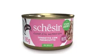 SCHESIR Complete Nutrition, Ton si Sunca, conserva hrana umeda pisici, (in aspic), 85g