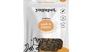 YOGUPET Snack Cat Porc & Iaurt, Porc, recompense fara cereale pisici, 50g