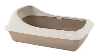 MP BERGAMO Birba Mini, litiera pisici, cu rama, roz, 38x31x17 cm