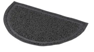 TRIXIE Non-slip, covoras litiera semicircular pisici, antracit, 59x35 cm